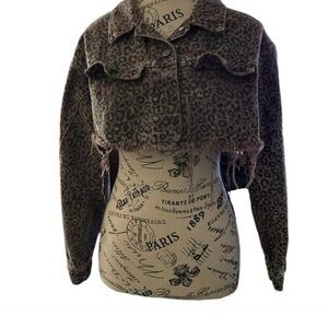 HYFVE CROPPED DISTRESSED JACKET - SZ L (runs small)